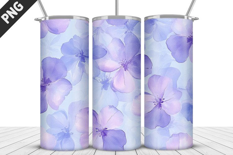 Flowers Tumbler Wrap | Sublimation Design | Tumbler PNG