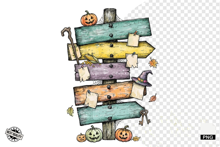 Halloween Autumn Signspots PNG