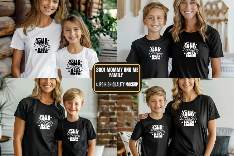 3001 Mommy and Me Family Mockup, Mommy And Me