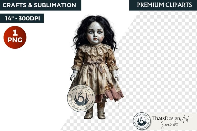 Horror Halloween Junk Journal Gothic Clipart ephemera example image 1