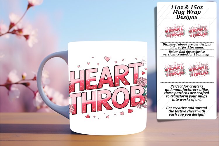 Fresh 11oz Mug Wrap Png Artwork , Valentines