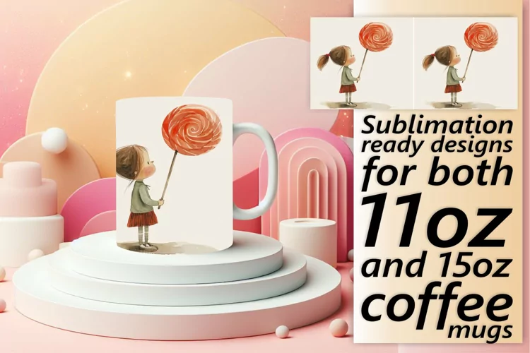 Sweet Kid's Sublimation Wonderland Mug Wrap