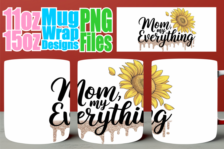 Colorful days sublimation print wrap, Mother's Day