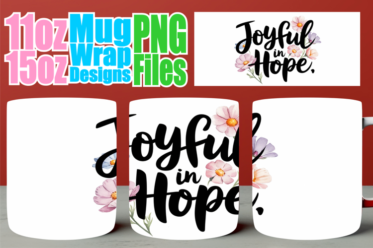 Joyful adventures 11oz 15oz sublimation wrap, Christian