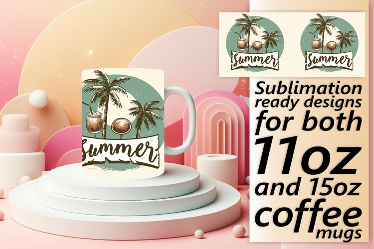 Summer Retro Remix: Sublimation Mug Design