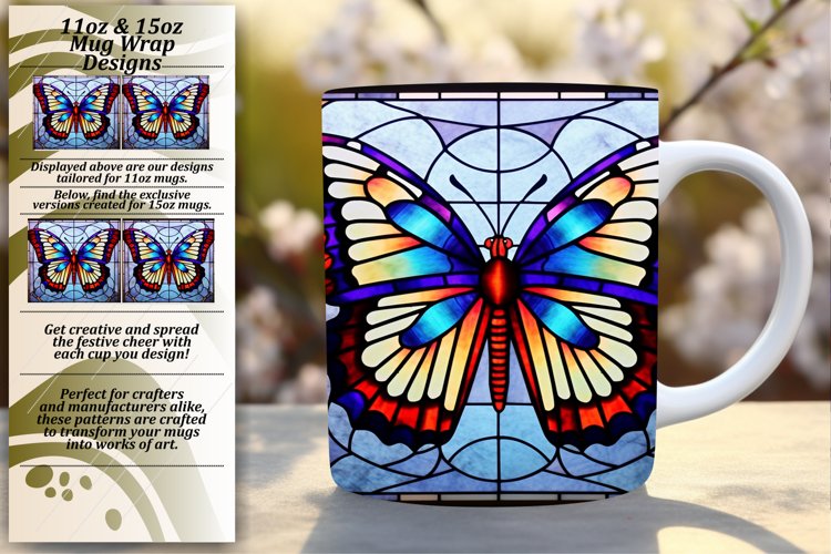 Enchanting Springtime Butterfly Mug Wraps example image 1