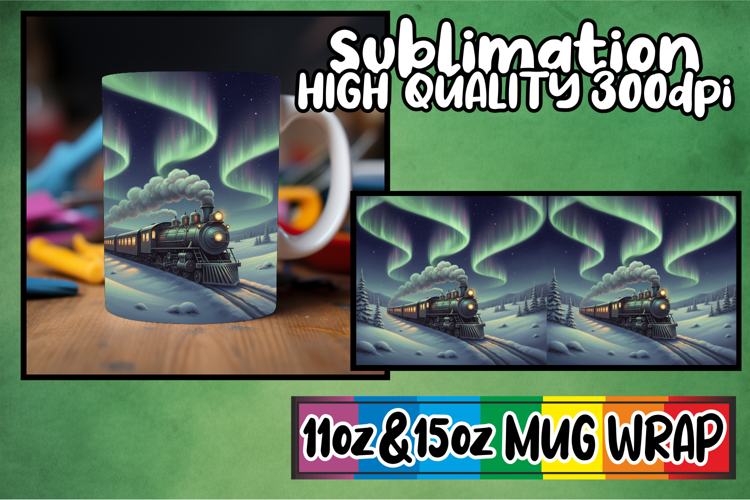 Splendid views 11oz 15oz mug wrap, Christmas