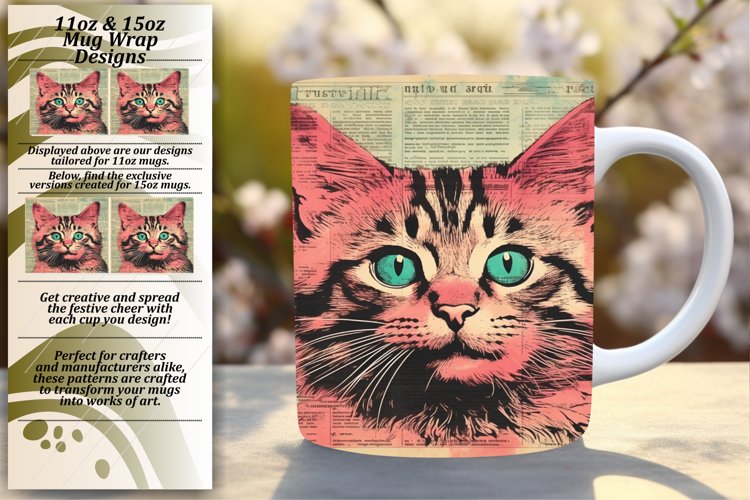Playful Cat Lovers Mug Wrap Collection