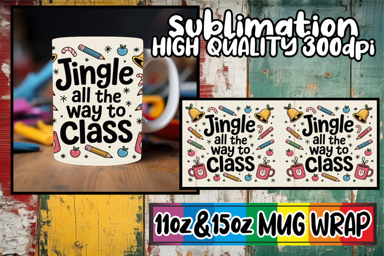 Cheerful memories 11oz 15oz sublimation wrap, Teacher