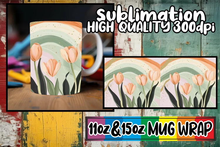 Wholesome escapes 11oz 15oz sublimation wrap, Flower