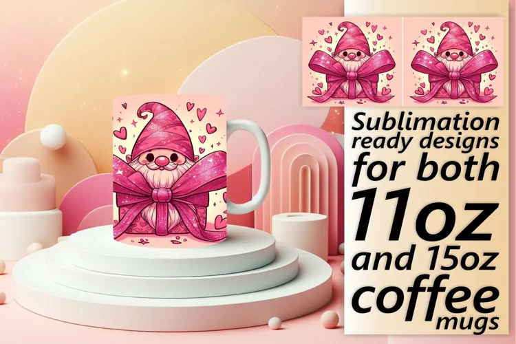 Love and Gnomes on Sublimation Cups