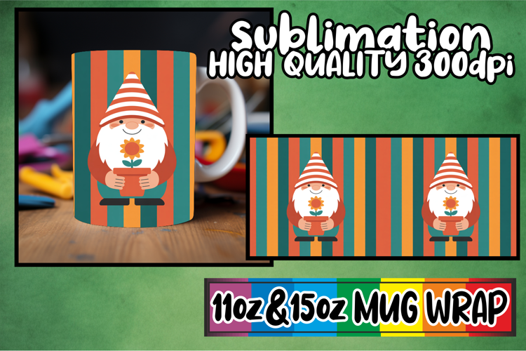Refreshing spirit 11oz 15oz mug wrap, Gnomes
