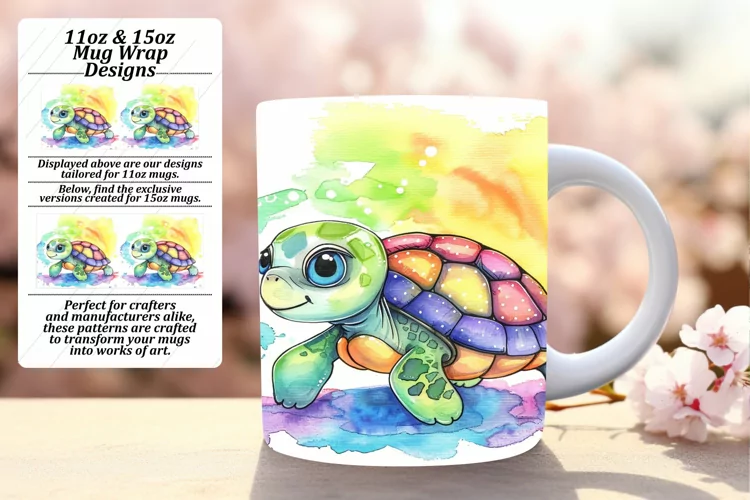 Color Burst Wildlife Mug Wrap Collection
