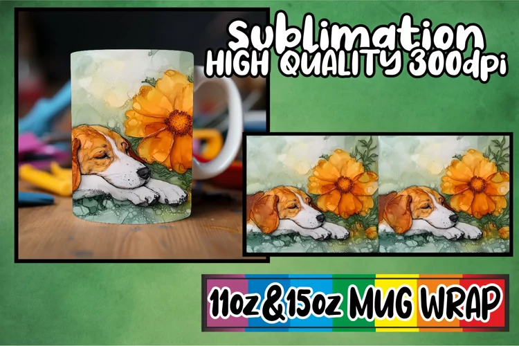 Playful mornings 11oz 15oz sublimation wrap, Animals