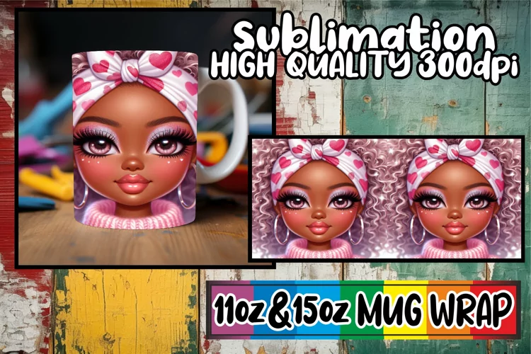 Refreshing days sublimation print wrap, Love Girl