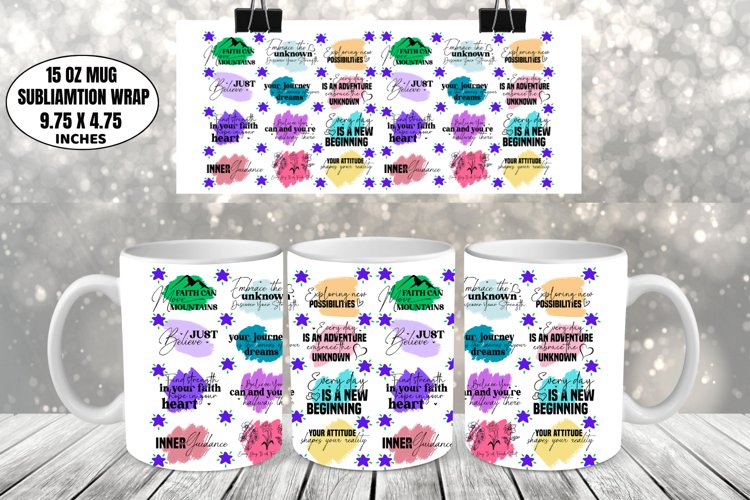 Motivational Mug Wrap Sublimation
