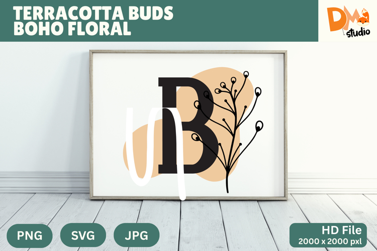 Floral Monogram Letter Svg Image 9