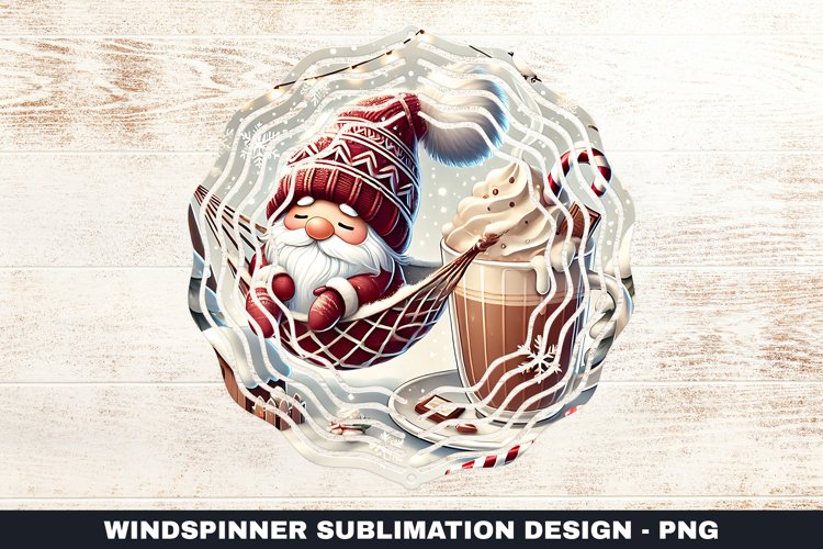 Christmas Wind Spinner Sublimation Design