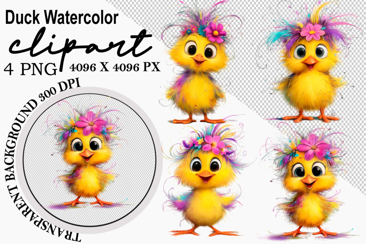 Duck Watercolor Clipart png Watercolor Clipart png