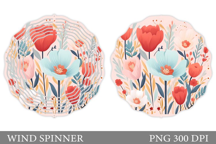 Flowers Wind Spinner. Flowers Wind Spinner Sublimation