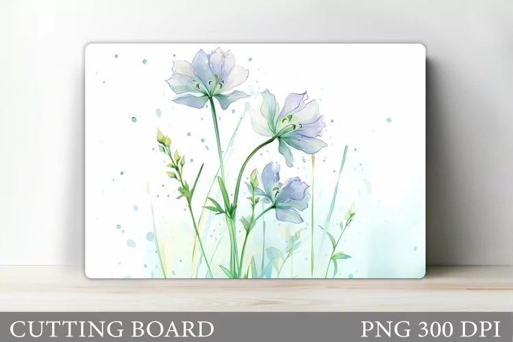 Flowers Cutting Board Design. Cutting Board Sublimation