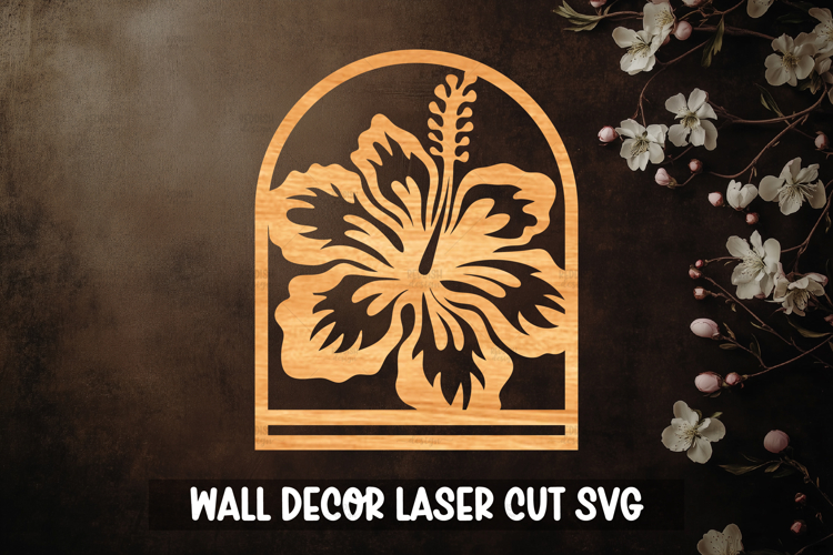 Tropical Macrame Holder Laser cut, Home decor Laser Cut example image 1