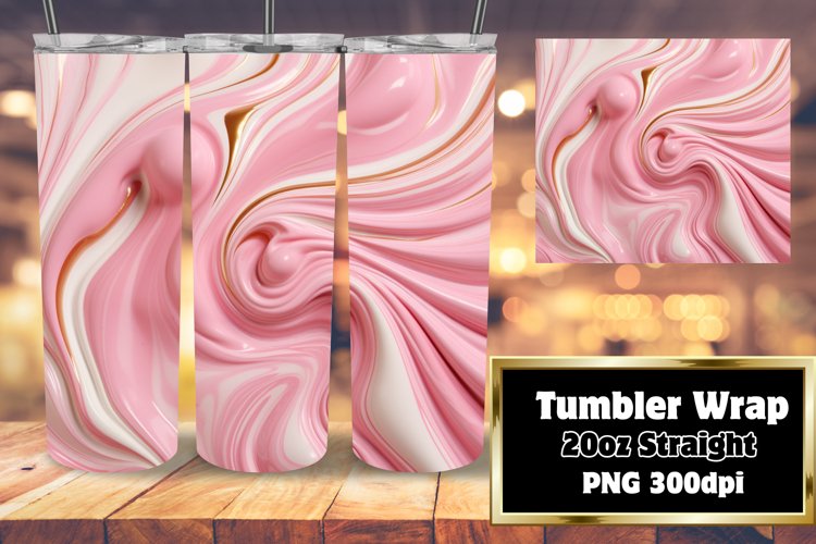 Glittering Marble Euphoria Tumbler 20oz