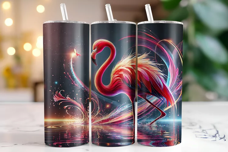 Flamingo Tumbler Wrap | Sublimation | Tumblers
