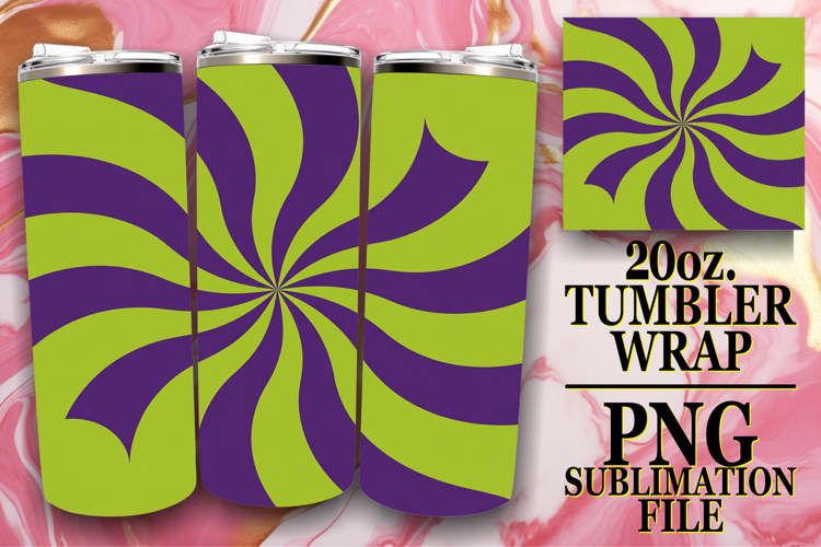 PRESENT OF SERENITY 20oz TUMBLER WRAP, Funky Pattern