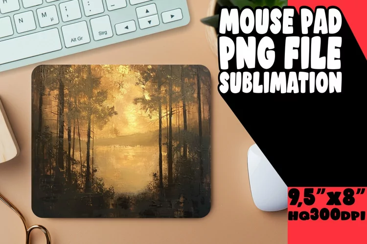 Enchanting Landscape Mouse Pad Design