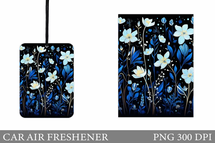 Flowers Car Air Freshener. Car Air Freshener Sublimation