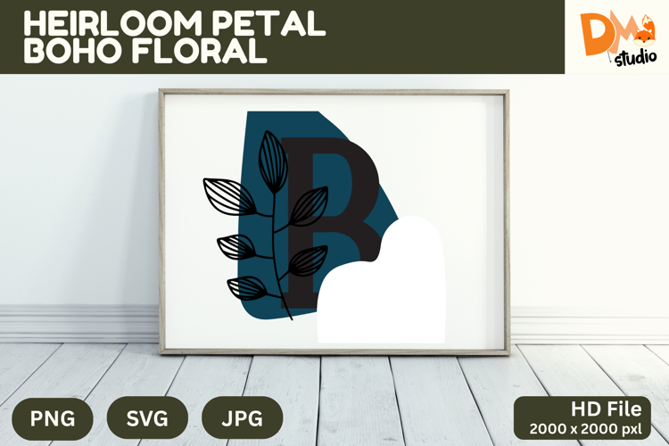 Boho Floral Svg Image 9