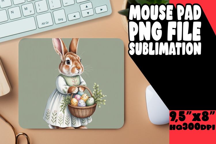 COZY MOUSE PAD FUN ART, Easter Bunny