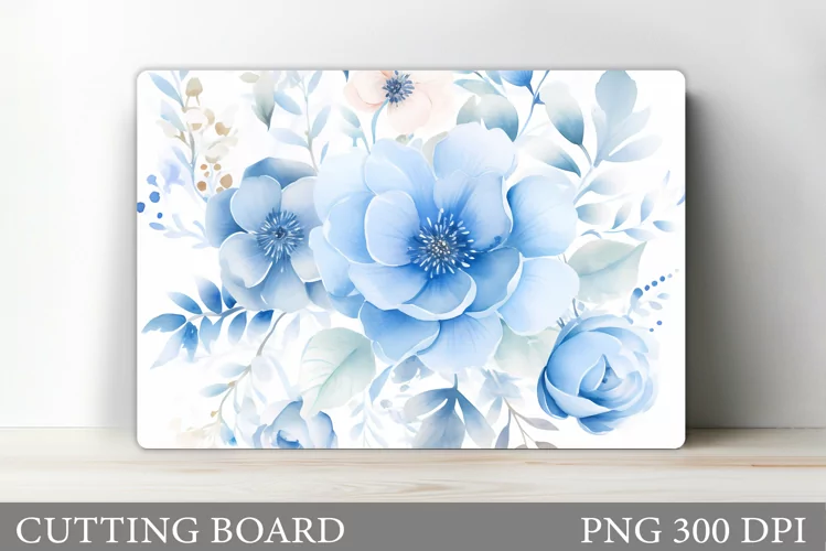 Flowers Cutting Board. Kitchen Cutting Board Sublimation