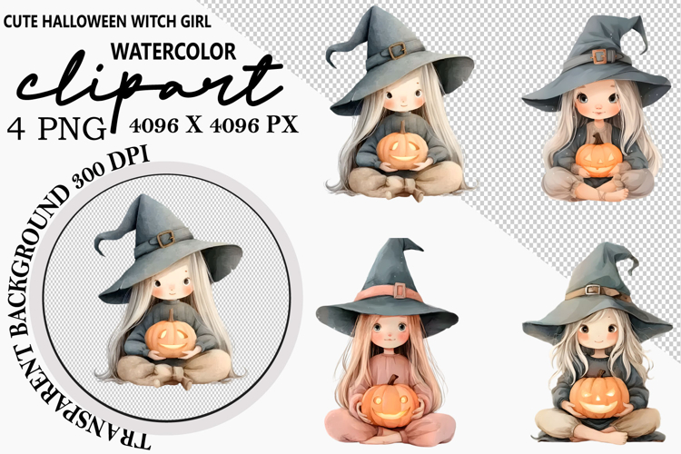 Cute Witch Clipart Image 8