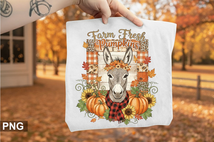 Farm Fresh pumpkin Sublimation - Halloween PNG Design