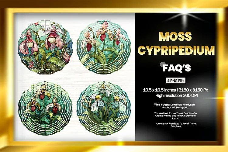 Moss Cypripedium Wind Spinner Sublimation - 04 Variations