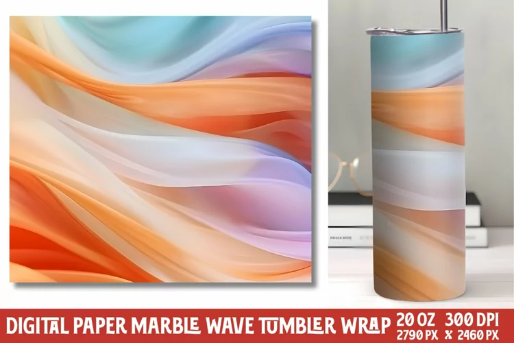 Marvel Wave Tumbler Wrap Sublimation