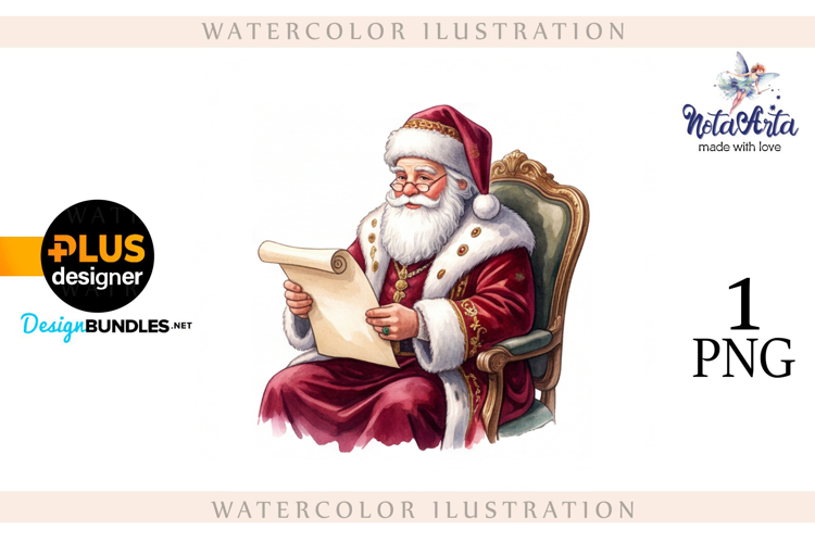 Christmas Santa in Elegant Attire