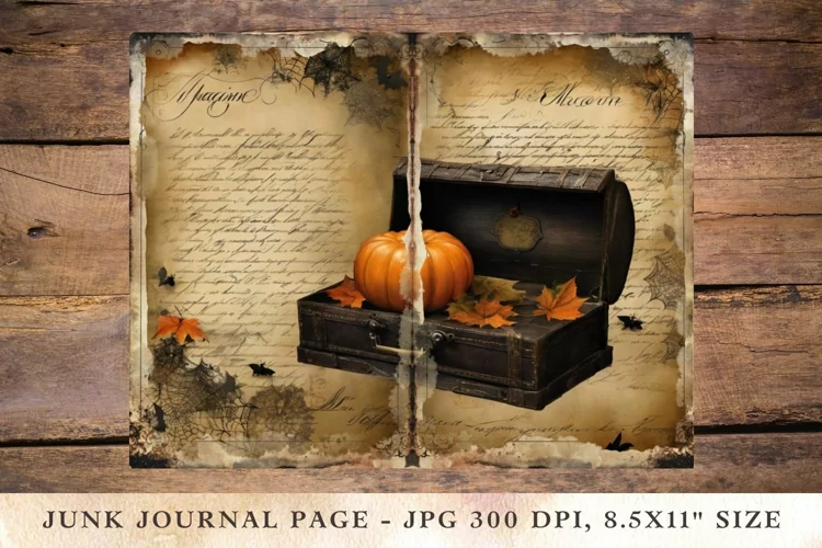 Printable Junk Journal Pages halloween 42