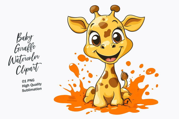 Cute Giraffe Clipart Image 18