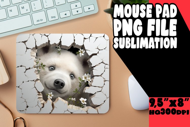 3D Hole Mouse Pad: Cute Animal Edition