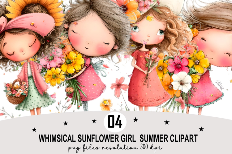 Watercolor Sunflower Clipart Image 21