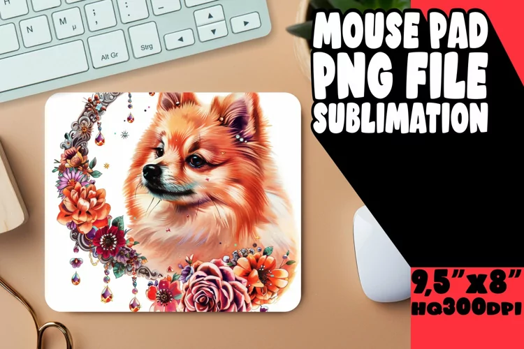 Color Splash Canines: Sublimation Mouse Pads