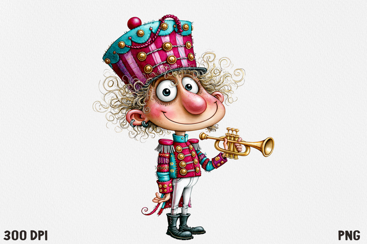 Whimsical Christmas Character Clipart PNG, Cute Holiday