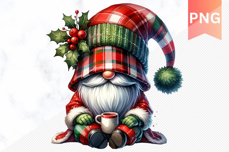 Christmas Gnome Sublimation - Clipart PNG