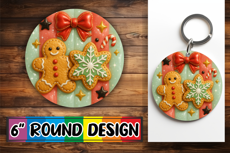 Sweet Circle Coasters Design PNG, Holiday