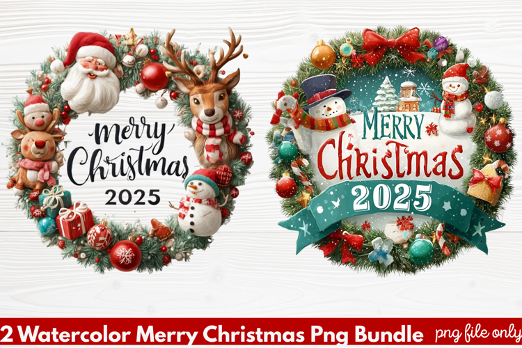Christmas Watercolor Clipart Image 3