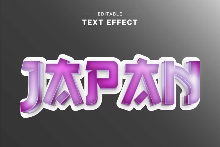 Editable Text Effect for Illustrator. Vector Graphic styles