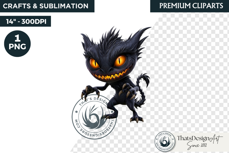 Halloween Little Monster Clipart Png, Spooky Cute Fantasy